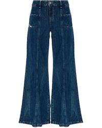 DIESEL - Jean D-Akii À Empiècements - Lyst