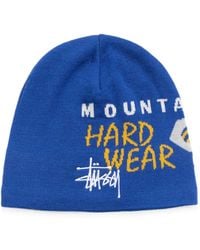Stussy - Caelum Logo-Intarsia Hat - Lyst