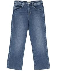 L'Agence - Wanda Cropped Wide-leg Jeans - Lyst