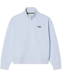 Lacoste - Zip-Up Collared Sweatshirt - Lyst