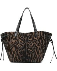 Tom Ford - Large Leopard-Jacquard Tote Bag - Lyst
