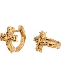 Emanuele Bicocchi - Notre-Dame Cross Hoop Earrings - Lyst