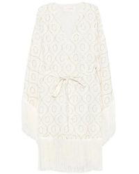 Sundress - Fringed-Embellishment Midi Dress - Lyst