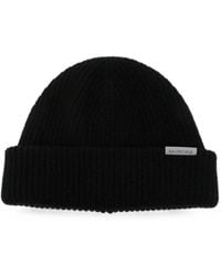 Balenciaga - Logo-Patch Beanie Hat - Lyst