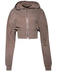 Rick Owens - Collage Gimp Cropped Hoodie - Lyst