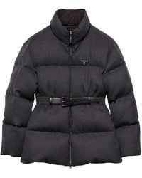 Prada - Piumino Con Logo - Lyst