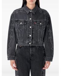 Levi's - Shrunken 90S No Pleat Bejeweled Trucker - Lyst