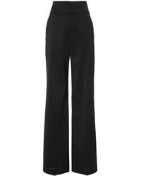 HUGO - High Waist Flared Broek - Lyst