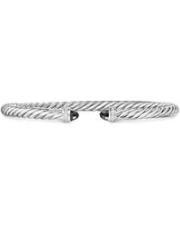 David Yurman - Sterling Cablespira Flex Diamond Bracelet (4Mm) - Lyst