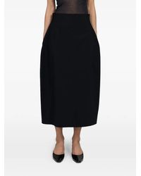 Amomento - Midi-Rok Met Gewelfd Silhouet - Lyst