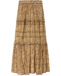 Isabel Marant - Long Skirt With Floral Print - Lyst