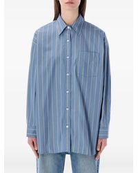 A.P.C. - Camicia A Righe Con Applicazione - Lyst