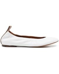 Lanvin - Leather Ballerina Shoes - Lyst
