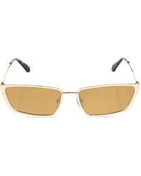 Off-White c/o Virgil Abloh - Logo-Plaque Rectangle-Frame Sunglasses - Lyst