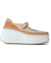 Chloé - Chloé Nama Platform Sneakers - Lyst