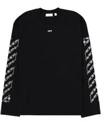 Off-White c/o Virgil Abloh - Long-Sleeve Graphic T-Shirt - Lyst