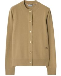 Burberry - Cashmere Blend Cardigan - Lyst