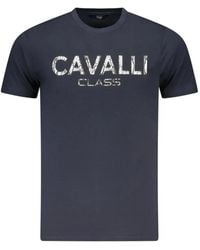 Roberto Cavalli - Logo-Print Crew-Neck T-Shirt - Lyst