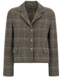 Ermanno Scervino - Single-Breasted Cropped Wool Blazer - Lyst