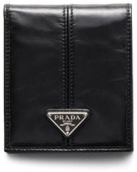 Prada - Lederbrieftasche Mit Münzfach - Lyst
