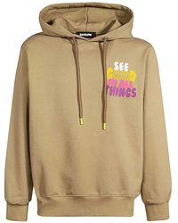 Barrow - Moon-Print Hooded Sweatshirt - Lyst