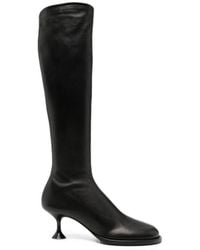 Sergio Rossi - Leather Heel Boots - Lyst