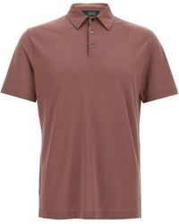 Zanone - Cotton Polo Shirt - Lyst