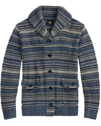 RRL - ストライプ カーディガン - Lyst
