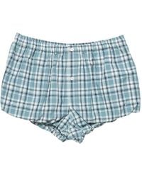 Acne Studios - Gathered Check Shorts - Lyst
