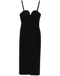 Givenchy - Sweetheart-Neck Midi Dress - Lyst