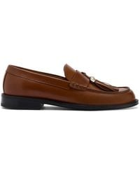 Giuseppe Zanotti - Tassel Logo Leather Loafers - Lyst
