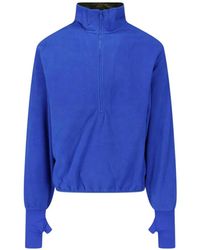 Entire studios - Half-Zip Fleece Sweatshirt - Lyst