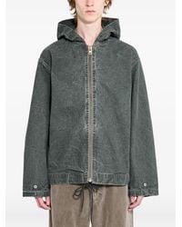 A.PRESSE - Zip-Up Denim Hooded Jacket - Lyst
