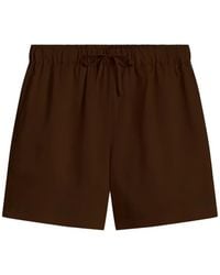 Ecoalf - Shorts Met Elastische Taille En Trekkoord - Lyst