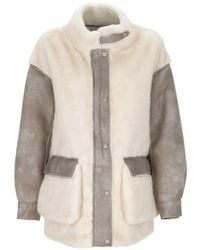 Urbancode - Faux-Fur Panelled Jacket - Lyst