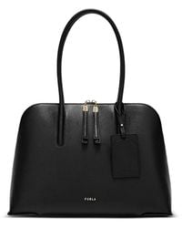 Furla - L Atmosfera Dome Leather Shoulder Bag - Lyst