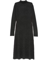 Bompard - Ribbed-Knit High-Neck Midi Dress - Lyst