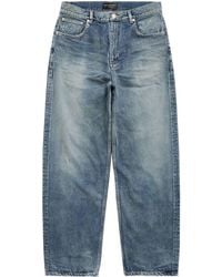 Balenciaga - Jeans mit Logo-Patch - Lyst