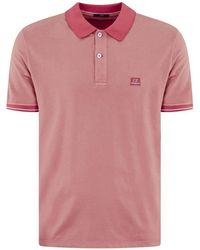 C.P. Company - Logo-Patch Tipped Polo Shirt - Lyst