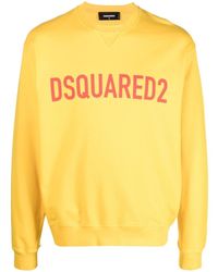 DSquared² - Logo-print Crew-neck Sweatshirt - Lyst