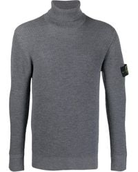 Stone Island - Compass-patch Wool Jumper - Lyst
