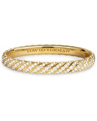 David Yurman - Bracciale Rigido Sculpted Cable - Lyst