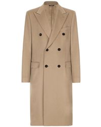 Dolce & Gabbana - Kasjmier Jas Met Dubbele Rij Knopen - Lyst