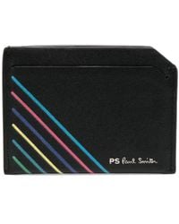 PS by Paul Smith - Rainbow Stripe-detail Leather Wallet - Lyst