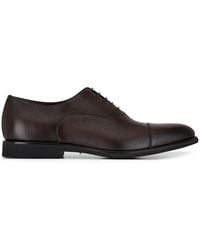 Santoni - Oxford-Schuhe aus strukturiertem Leder - Lyst