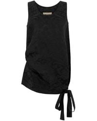 Uma Wang - Jacquard-Pattern Draped Top - Lyst