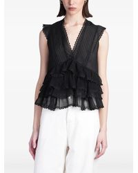 Alice + Olivia - ラッフル ブラウス - Lyst