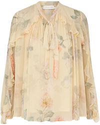 Zimmermann - Illuminate Ruffle Top - Lyst