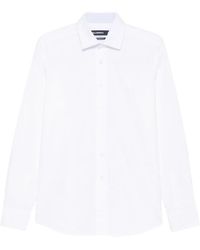 KARL LAGERFELD - Logo-Embroidered Long-Sleeve Shirt - Lyst