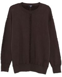 Comme des Garçons - Frayed-Detail Panelled Sweatshirt - Lyst